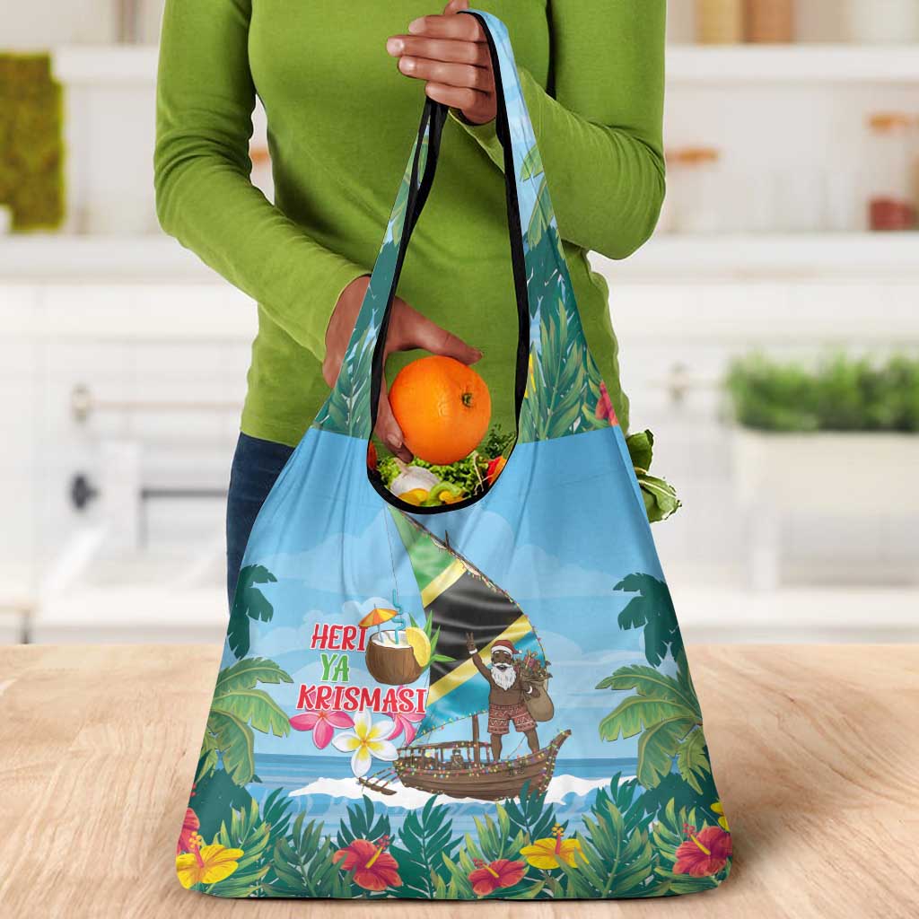 Afro Chirstmas in Tanzania Grocery Bag Heri ya Krismasi - African Pride