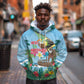 Afro Chirstmas in Tanzania Hoodie Heri ya Krismasi - African Pride