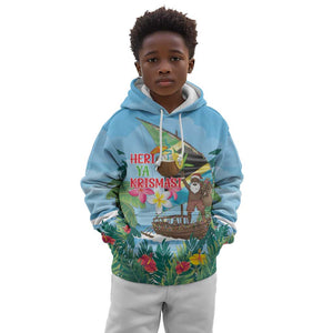 Afro Chirstmas in Tanzania Kid Hoodie Heri ya Krismasi - African Pride