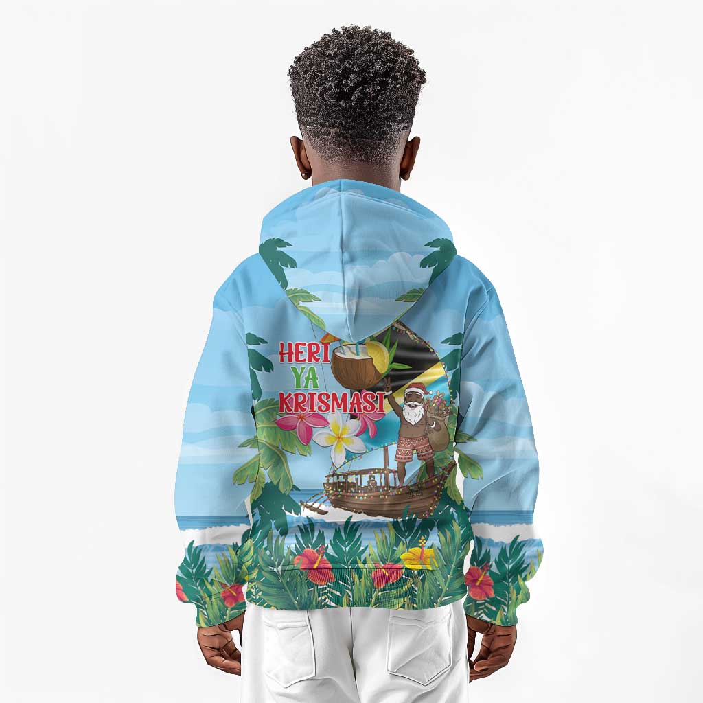 Afro Chirstmas in Tanzania Kid Hoodie Heri ya Krismasi - African Pride