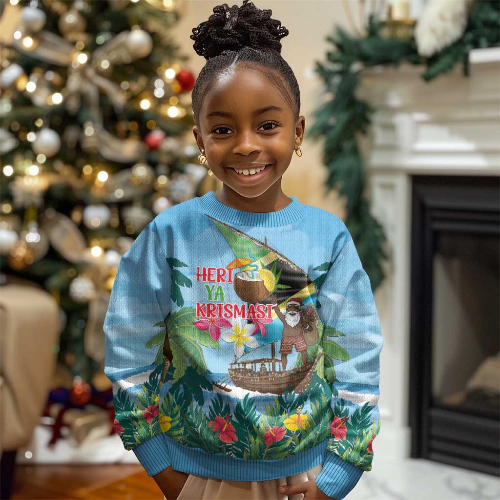 Afro Chirstmas in Tanzania Kid Ugly Christmas Sweater Heri ya Krismasi - African Pride
