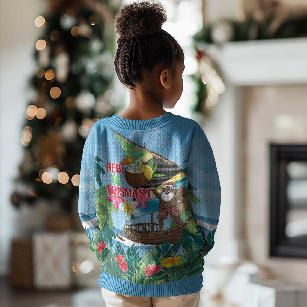 Afro Chirstmas in Tanzania Kid Ugly Christmas Sweater Heri ya Krismasi - African Pride