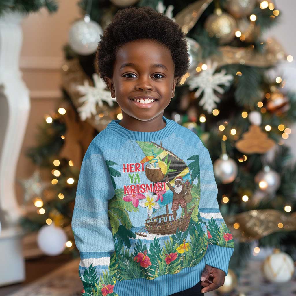 Afro Chirstmas in Tanzania Kid Ugly Christmas Sweater Heri ya Krismasi - African Pride