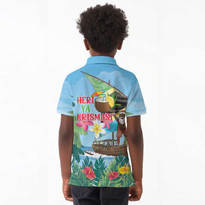 Afro Chirstmas in Tanzania Kid Polo Shirt Heri ya Krismasi - African Pride