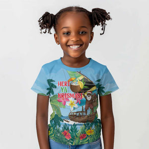 Afro Chirstmas in Tanzania Kid T shirt Heri ya Krismasi - African Pride