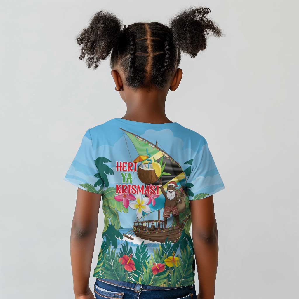 Afro Chirstmas in Tanzania Kid T shirt Heri ya Krismasi - African Pride