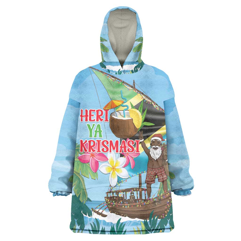 Afro Chirstmas in Tanzania Kid Wearable Blanket Hoodie Heri ya Krismasi - African Pride
