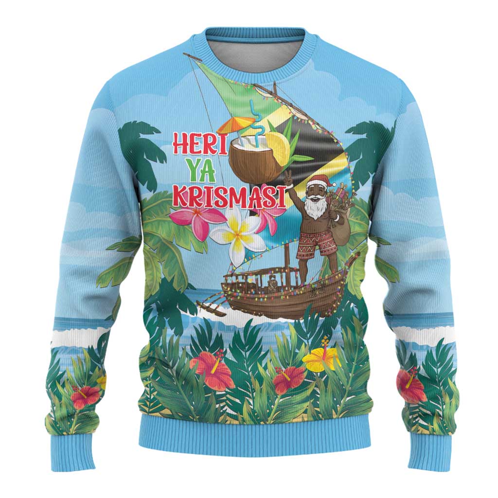 Afro Chirstmas in Tanzania Ugly Christmas Sweater Heri ya Krismasi - African Pride
