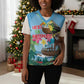 Afro Chirstmas in Tanzania Christmas Knitted V-Neck Vest Heri ya Krismasi - African Pride