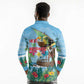 Afro Chirstmas in Tanzania Long Sleeve Polo Shirt Heri ya Krismasi - African Pride