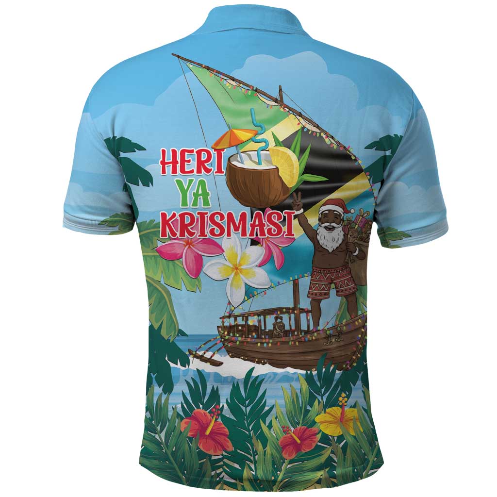 Afro Chirstmas in Tanzania Polo Shirt Heri ya Krismasi - African Pride