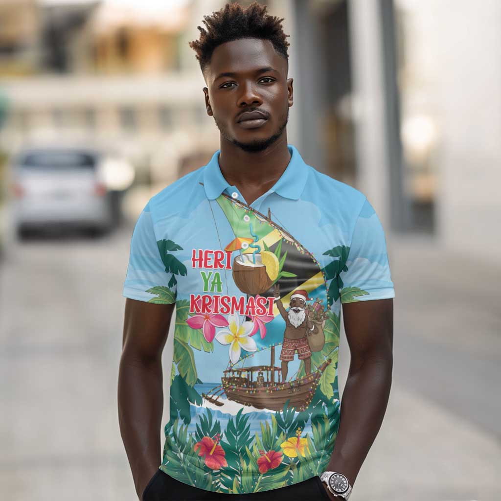Afro Chirstmas in Tanzania Polo Shirt Heri ya Krismasi - African Pride