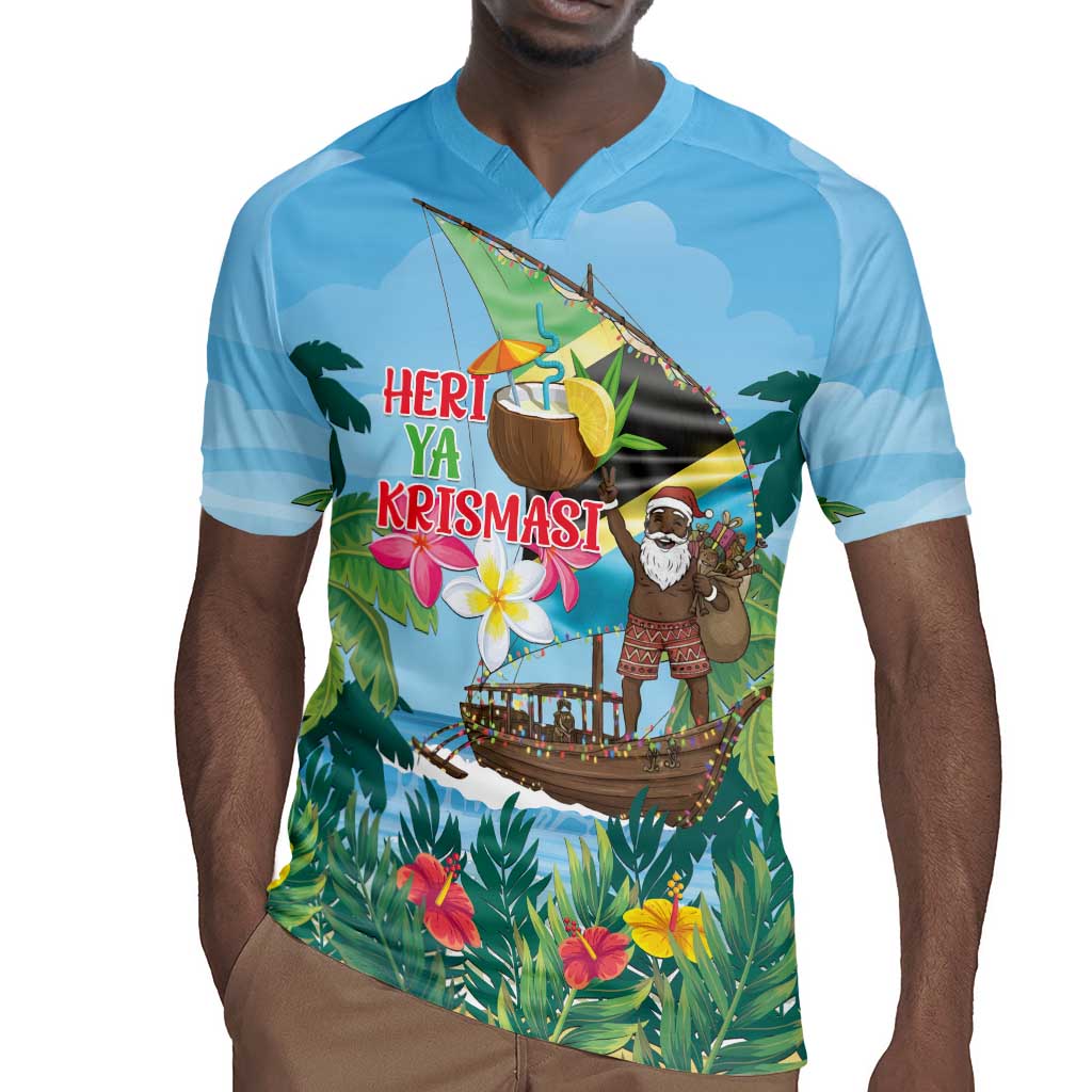 Afro Chirstmas in Tanzania Rugby Jersey Heri ya Krismasi - African Pride