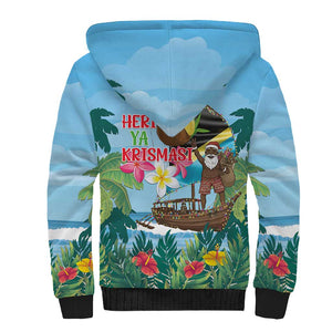 Afro Chirstmas in Tanzania Sherpa Hoodie Heri ya Krismasi - African Pride