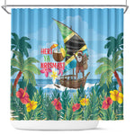 Afro Chirstmas in Tanzania Shower Curtain Heri ya Krismasi - African Pride