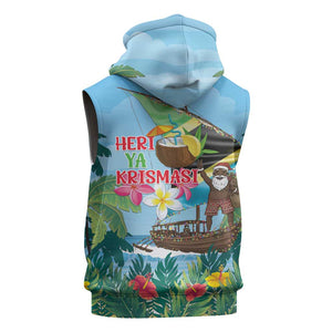 Afro Chirstmas in Tanzania Sleeveless Hoodie Heri ya Krismasi - African Pride