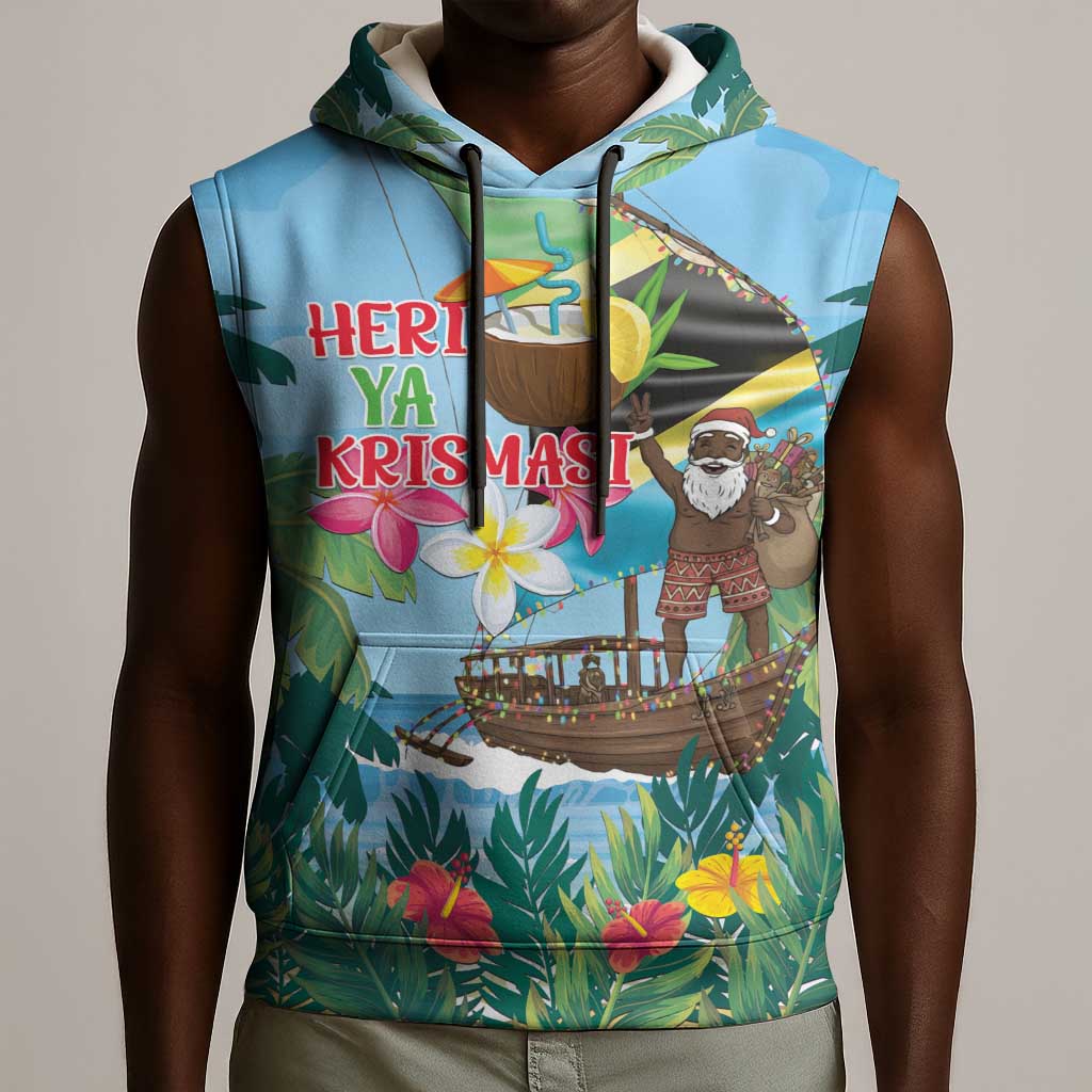 Afro Chirstmas in Tanzania Sleeveless Hoodie Heri ya Krismasi - African Pride
