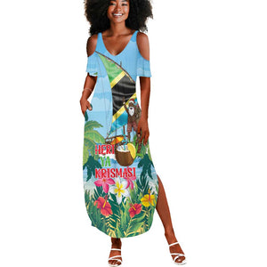Afro Chirstmas in Tanzania Summer Maxi Dress Heri ya Krismasi - African Pride