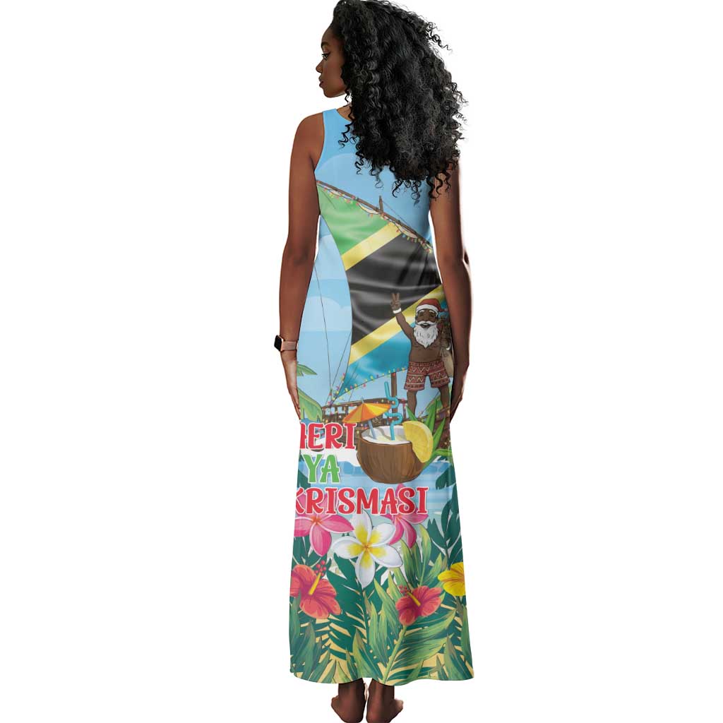 Afro Chirstmas in Tanzania Tank Maxi Dress Heri ya Krismasi - African Pride
