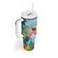 Afro Chirstmas in Tanzania Tumbler With Handle Heri ya Krismasi - African Pride