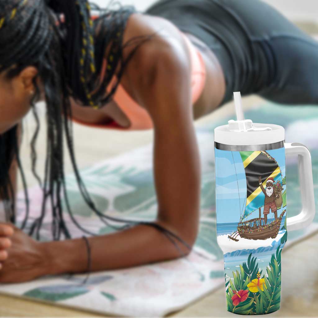 Afro Chirstmas in Tanzania Tumbler With Handle Heri ya Krismasi - African Pride