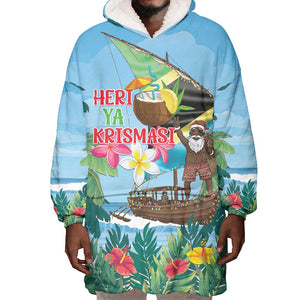 Afro Chirstmas in Tanzania Wearable Blanket Hoodie Heri ya Krismasi - African Pride