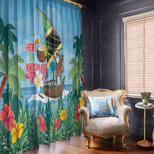 Afro Chirstmas in Tanzania Window Curtain Heri ya Krismasi - African Pride