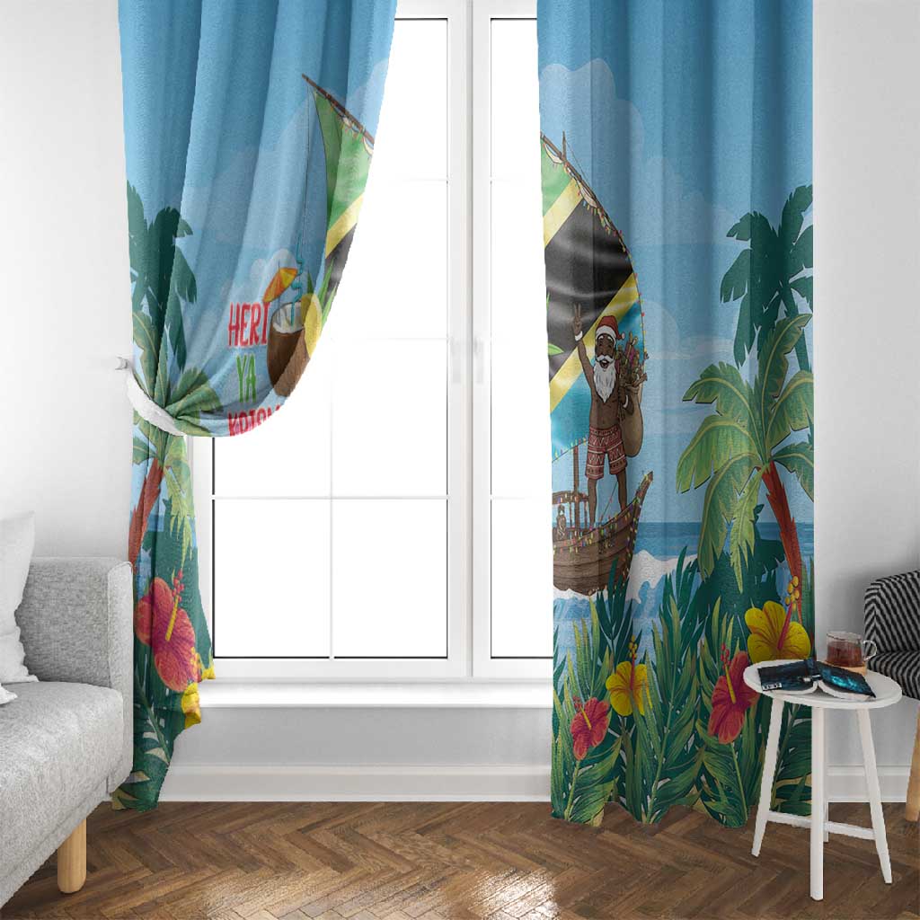 Afro Chirstmas in Tanzania Window Curtain Heri ya Krismasi - African Pride