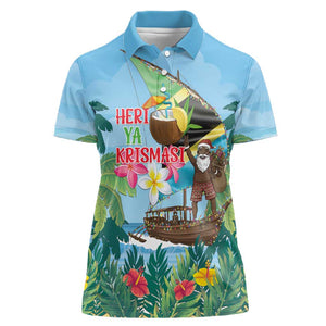 Afro Chirstmas in Tanzania Women Polo Shirt Heri ya Krismasi - African Pride