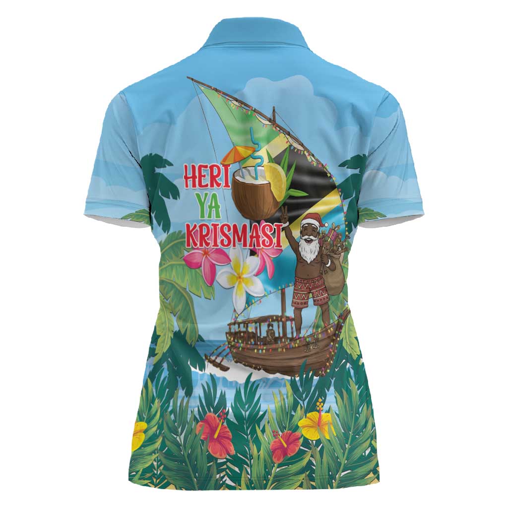 Afro Chirstmas in Tanzania Women Polo Shirt Heri ya Krismasi - African Pride