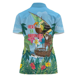 Afro Chirstmas in Tanzania Women Polo Shirt Heri ya Krismasi - African Pride