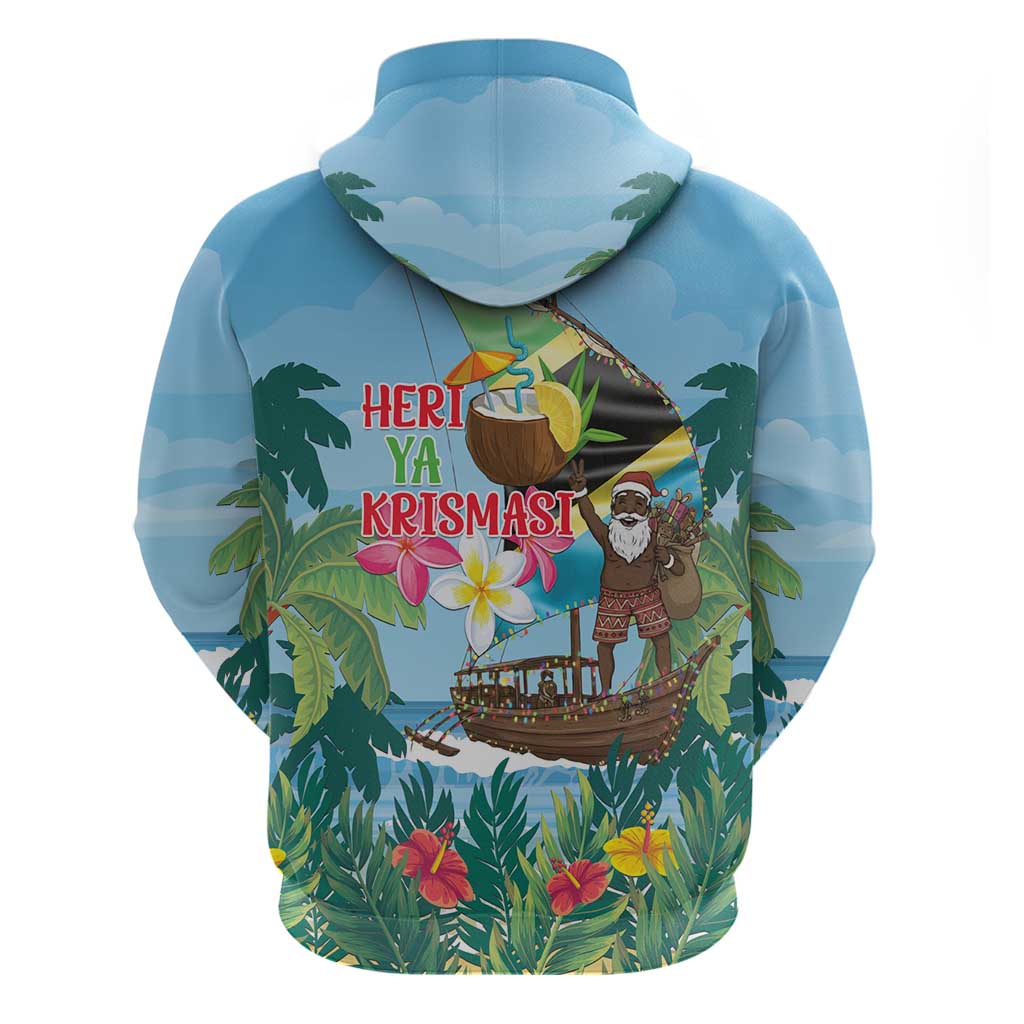 Afro Chirstmas in Tanzania Zip Hoodie Heri ya Krismasi - African Pride