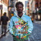 Afro Chirstmas in Tanzania Zip Hoodie Heri ya Krismasi - African Pride