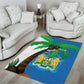 Personalised Afro Sierra Leone Area Rug Coat Of Arms With Flag Map