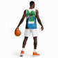 Personalised Afro Sierra Leone Basketball Jersey Coat Of Arms With Flag Map - African Pride