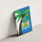 Personalised Afro Sierra Leone Canvas Wall Art Coat Of Arms With Flag Map