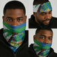 Afro Sierra Leone Neck Gaiter Coat Of Arms With Flag Map - African Pride