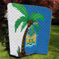 Personalised Afro Sierra Leone Quilt Coat Of Arms With Flag Map