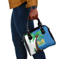 Personalised Afro Sierra Leone Shoulder Handbag Coat Of Arms With Flag Map