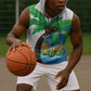 Personalised Afro Sierra Leone Sleeveless Hoodie Coat Of Arms With Flag Map - African Pride