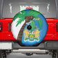 Personalised Afro Sierra Leone Spare Tire Cover Coat Of Arms With Flag Map