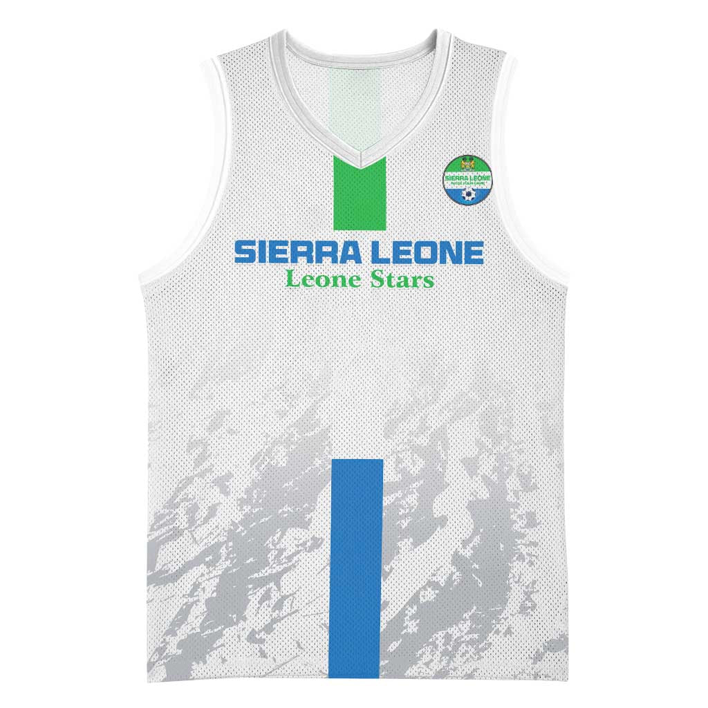 Custom Sierra Leone Football Basketball Jersey Grunge Style - African Pride