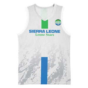 Custom Sierra Leone Football Basketball Jersey Grunge Style - African Pride