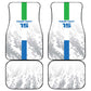 Custom Sierra Leone Football Car Mats Grunge Style