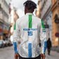 Custom Sierra Leone Football Long Sleeve Button Shirt Grunge Style