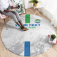 Custom Sierra Leone Football Round Carpet Grunge Style
