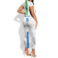 Custom Sierra Leone Football Short Sleeve Bodycon Dress Grunge Style LT15