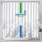 Custom Sierra Leone Football Shower Curtain Grunge Style