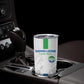 Custom Sierra Leone Football Tumbler Cup Grunge Style
