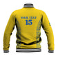 Rwanda Football Custom Baseball Jacket Stand With Amavubi - Yellow - African Pride